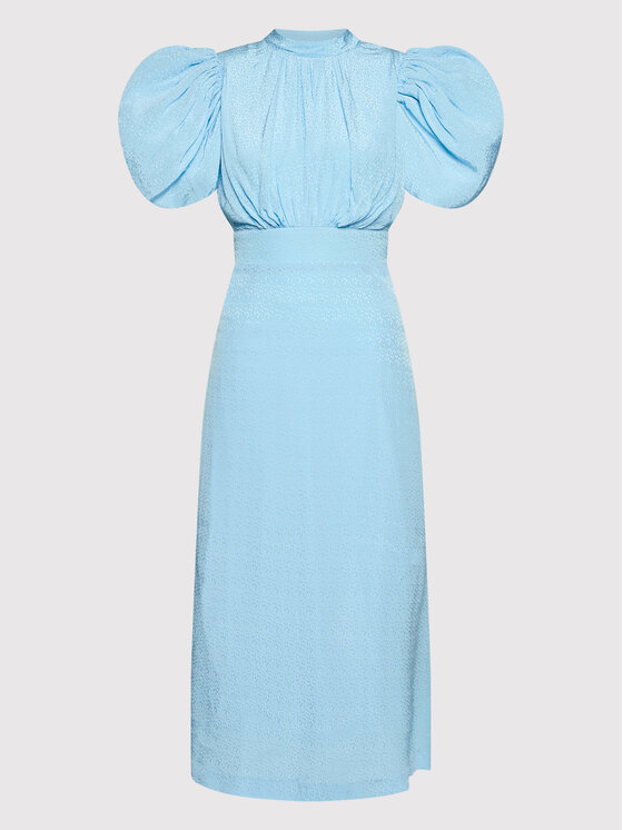 ROTATE ROTATE Sommerkleid Dawn RT396 Blau Regular Fit