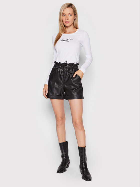 Pepe Jeans Pepe Jeans Блузка New Virginia PL505203 Білий Slim Fit
