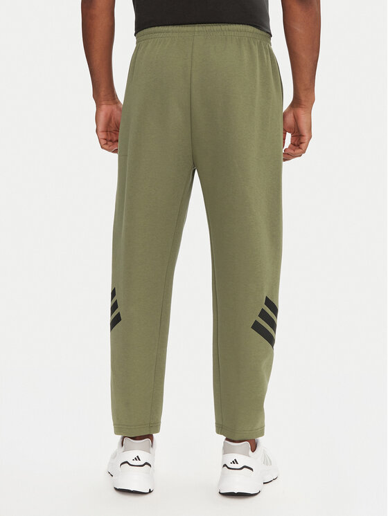 adidas adidas Teplákové kalhoty Future Icons 3-Stripes JD4891 Zelená Loose Fit