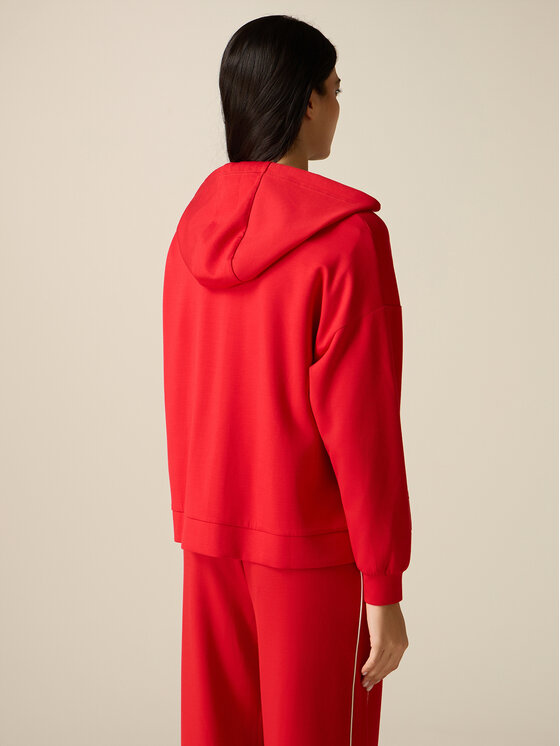 Oltre Oltre Felpa G826J004474N016 Rosso Regular Fit