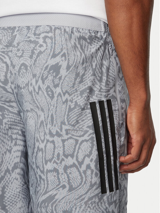 adidas adidas Szorty sportowe D4T Primelift Aop KT5268 Szary Regular Fit