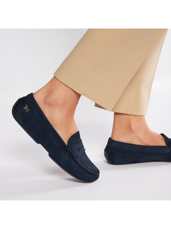 Tommy Hilfiger Tommy Hilfiger Mokasinai Essential Moccasin FW0FW05638 Tamsiai mėlyna