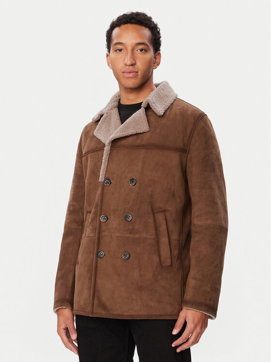 Milestone Milestone Giacca di pelle MSCleveland 631629 21555-1 Marrone Regular Fit