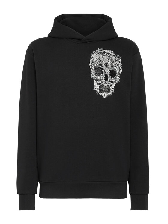 PHILIPP PLEIN PHILIPP PLEIN Mikina 3827 Černá Regular Fit