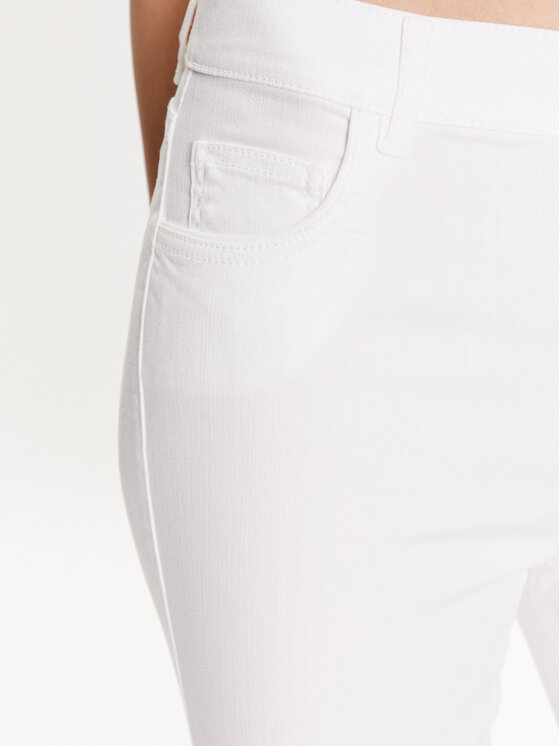 Marella Marella Pantaloni di tessuto Peseta 2331310635 Bianco Slim Fit