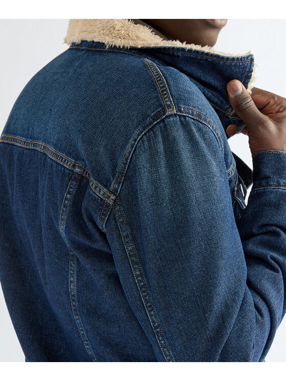 Wrangler Wrangler Kurtka jeansowa 112386933 Granatowy Regular Fit