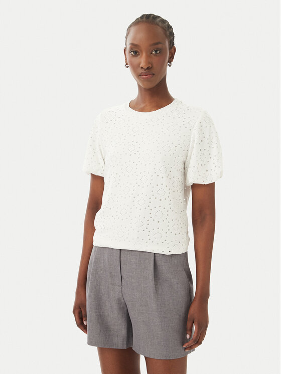 Vero Moda Bluză Tassa 10344368 Alb Regular Fit