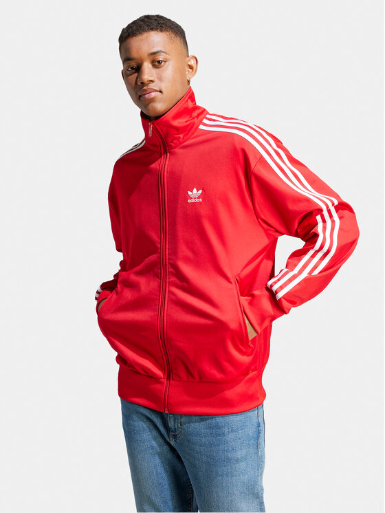 adidas adidas Pulóver adicolor Classics IJ7060 Piros Loose Fit