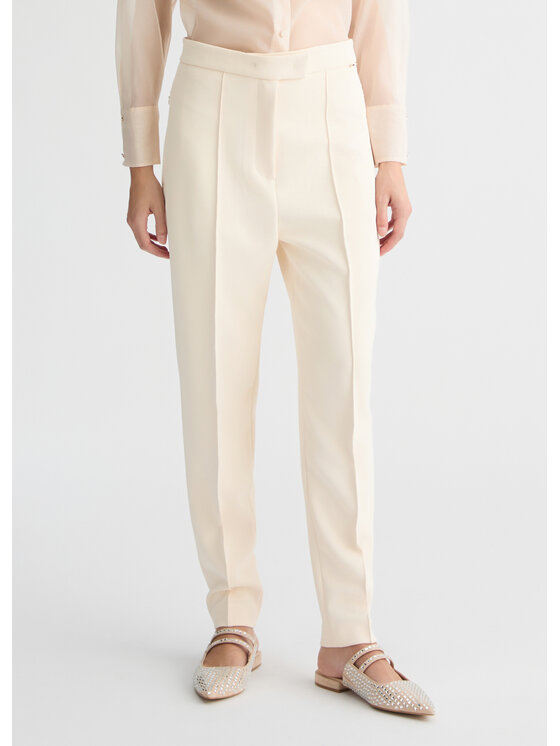Liu Jo Liu Jo Pantaloni di tessuto CA5076T2527X0659 Bianco Regular Fit