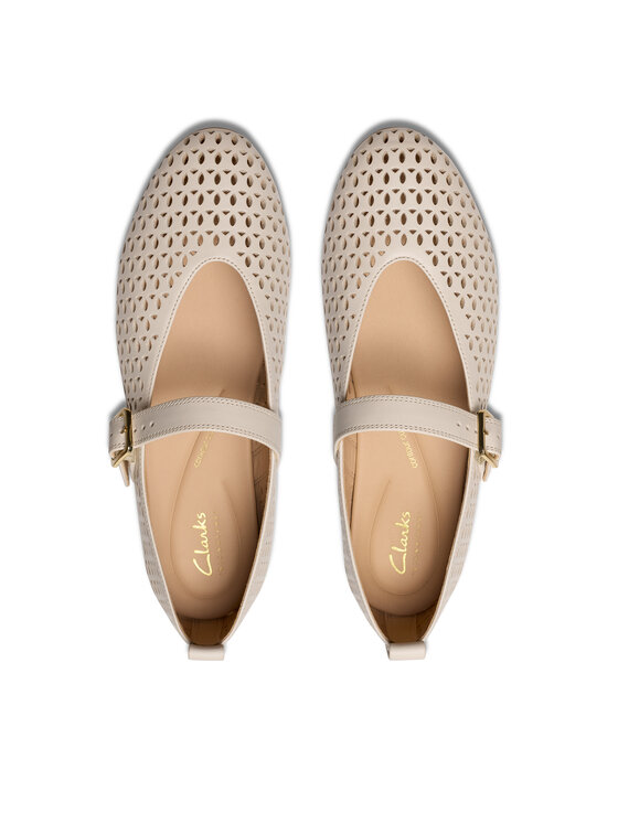 Clarks Clarks Nizki čevlji Fawna Jane 26181230 Écru