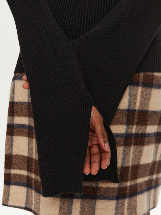 Kontatto Kontatto Pullover 3M0116N AI253M01 Schwarz Slim Fit