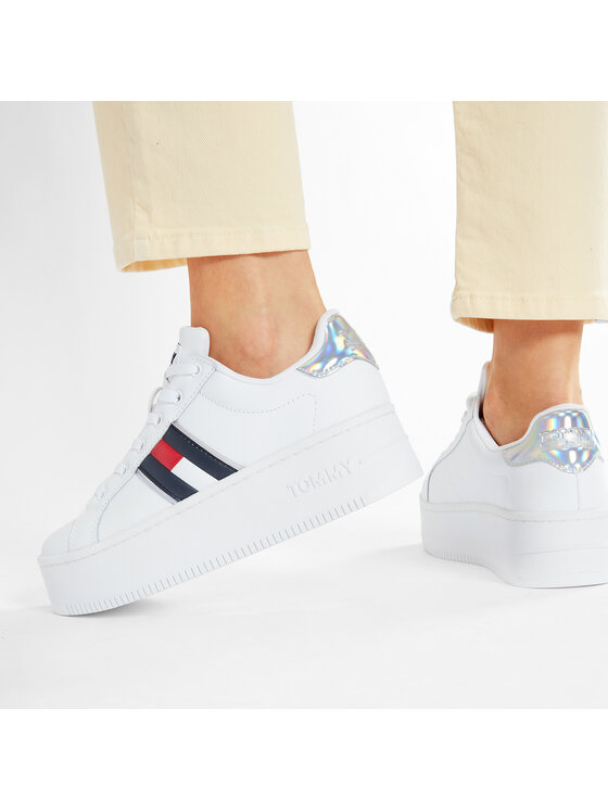 tommy jeans high cleated iridescent