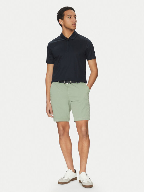 BOSS BOSS Bavlnené šortky H-Slice 50540743 Zelená Regular Fit