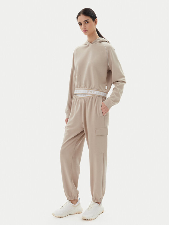 EA7 Emporio Armani EA7 Emporio Armani Долнище анцуг 7W000282 AF12501 U6155 Бежов Loose Fit