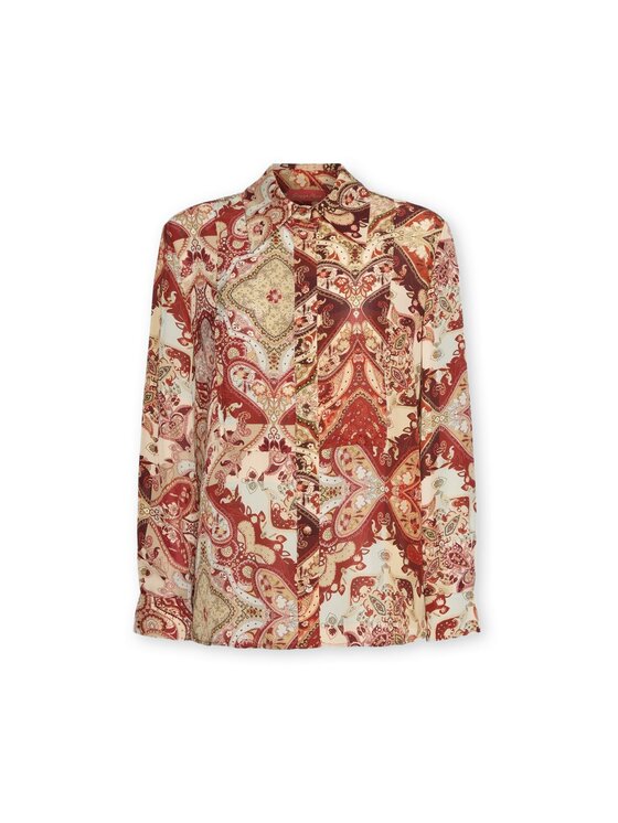 Elena Mirò Elena Mirò Camicia 5042P000369N001 Rosso Regular Fit