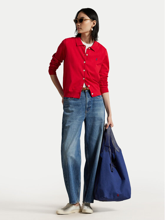Polo Ralph Lauren Polo Ralph Lauren Kardigan 211959285002 Punane Slim Fit