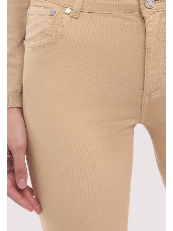 Trussardi Trussardi Spodnie materiałowe P7019300363N012 Kremowy Regular Fit
