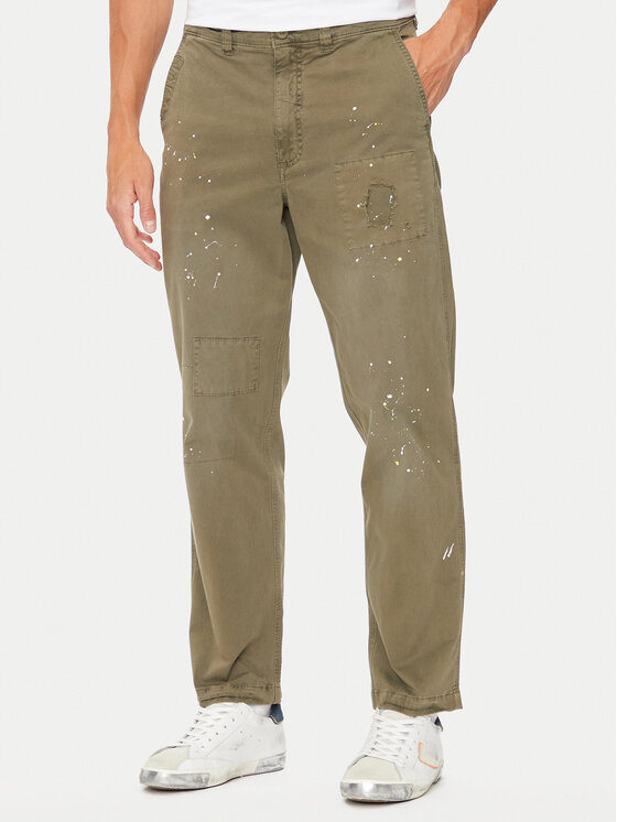Pepe Jeans Džínsy PM211787 Zelená Relaxed Fit