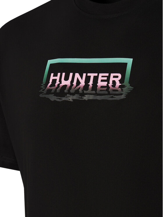 Hunter Hunter Póló Abele UNISEX HARU0007251 Fekete Regular Fit