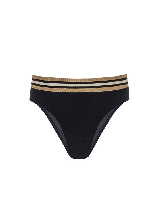 Miss Lou Miss Lou Bikini pezzo sotto D-AB1-CZ Nero