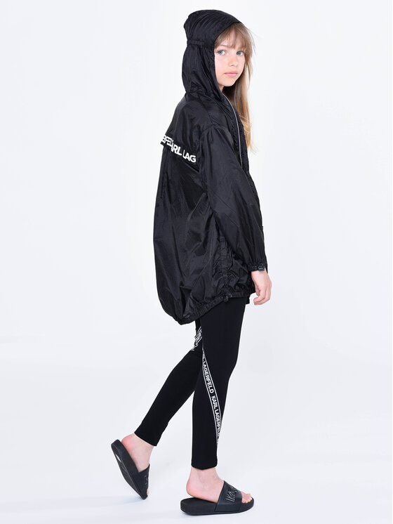 Karl Lagerfeld Kids Demisezoninė striukė Z16145 S Juoda Regular Fit