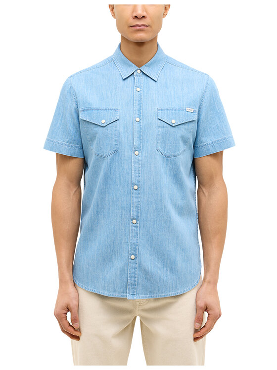 Mustang Mustang Camicia Style Eloy Blu Regular Fit