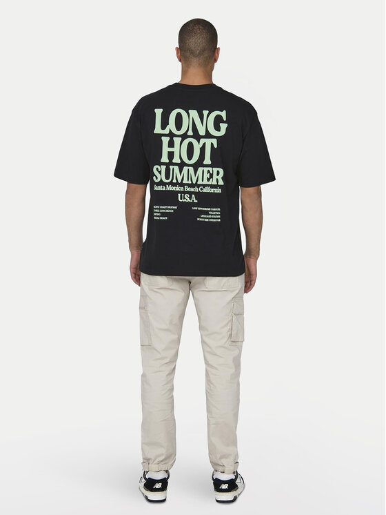 Only & Sons Only & Sons Marškinėliai Kenny 22028736 Juoda Relaxed Fit