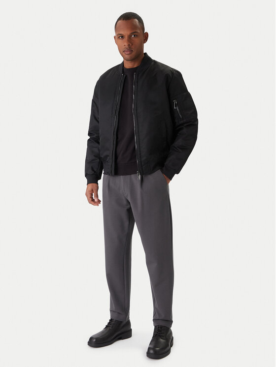 Calvin Klein Calvin Klein Μπόμπερ μπουφάν Hero K10K109907 Μαύρο Relaxed Fit