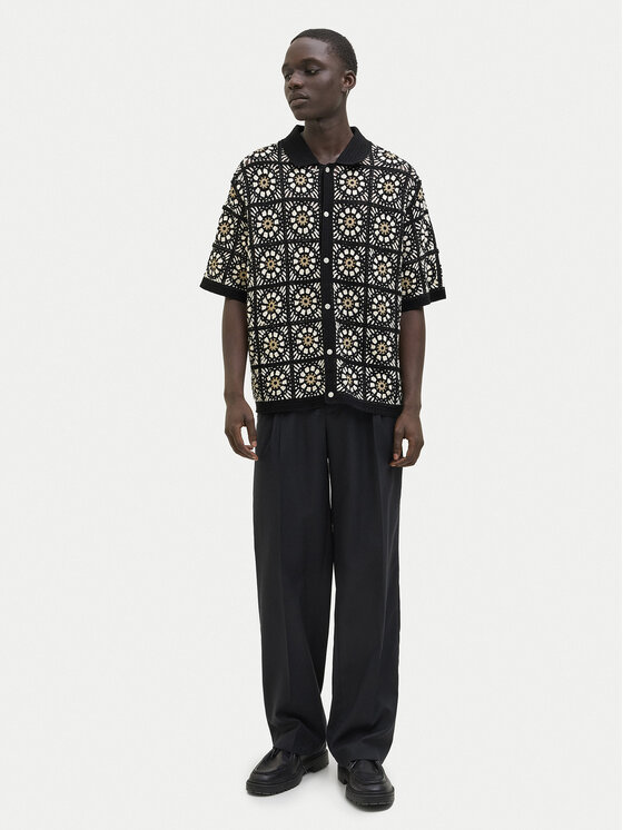 Jack&Jones Jack&Jones Koszula Cartagena 12278724 Czarny Loose Fit