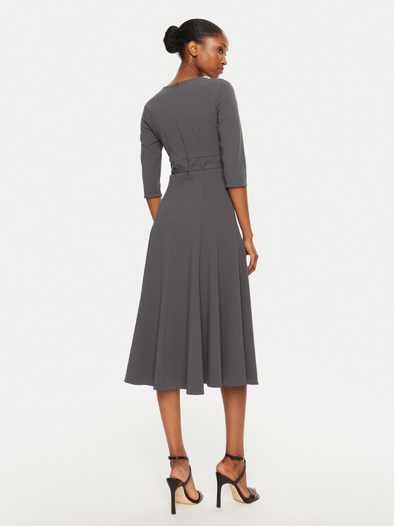 Rinascimento Rinascimento Cocktail obleka CFC0120015003 Siva Regular Fit