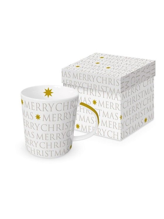 MIAhome MIAhome Kubek Porcelanowy w Ozdobnym Pudełku Merry Biały