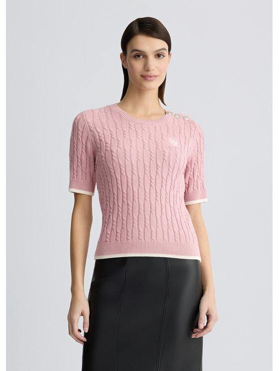 Liu Jo Maglione WA5117MS016C3722 Rosa Regular Fit