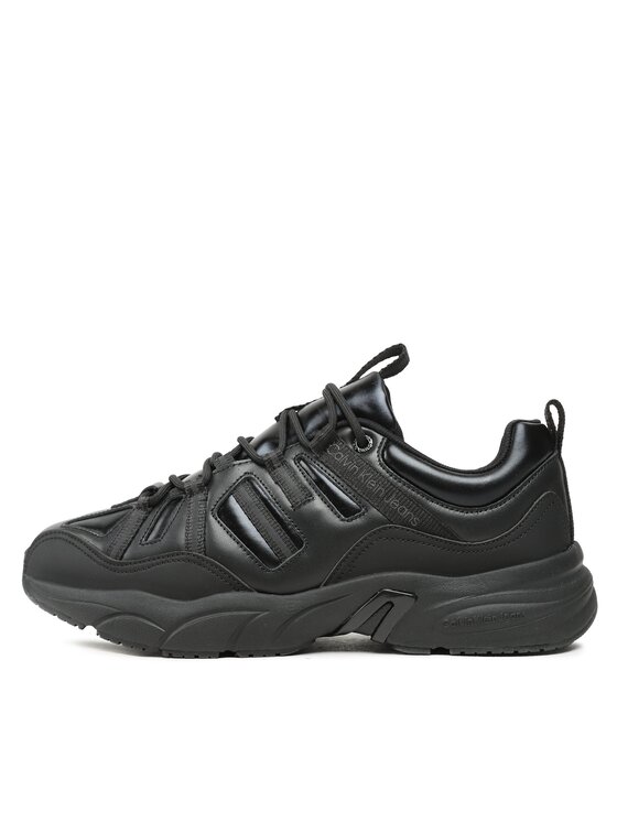 Calvin Klein Jeans Calvin Klein Jeans Sneakersy Retro Tennis Laceup Mix Reefl YM0YM00699 Čierna