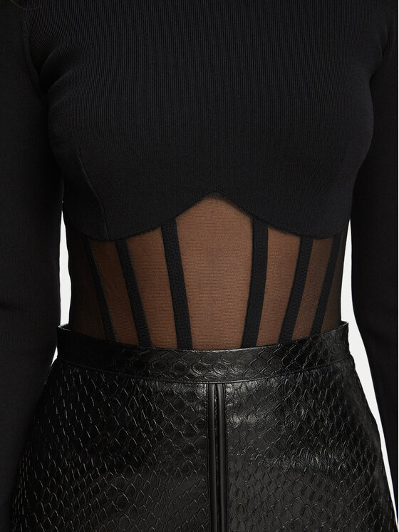 Elisabetta Franchi Elisabetta Franchi Body BK-05S-67E2-V350 Nero Fitted Fit