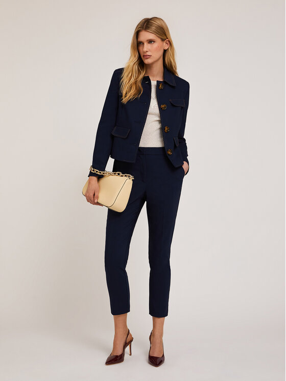 Motivi Motivi Pantaloni di tessuto P203Q103826N034 Blu Regular Fit