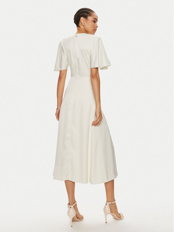 ROTATE ROTATE Coctailkleid 112167857 Écru Regular Fit