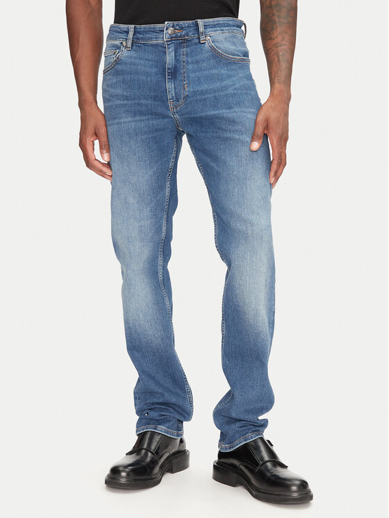 Just Cavalli Just Cavalli Traperice 78OAB5S0 Plava Slim Fit