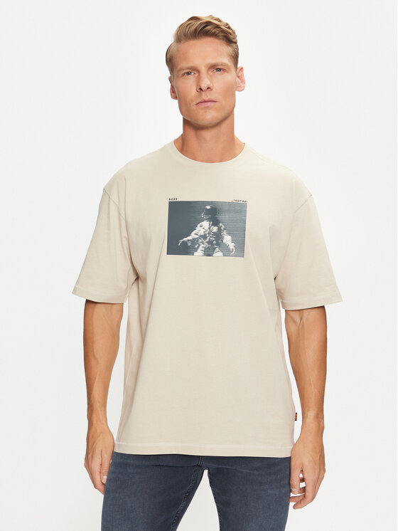 BOSS Boss T-Shirt Astronaut 50528209 Béžová Regular Fit