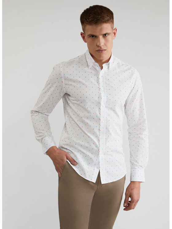 Pako Lorente Pako Lorente Koszula P22SF-1X-045 Biały Slim Fit