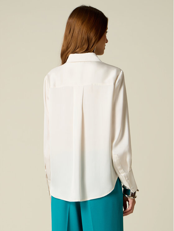 Oltre Oltre Koszula 5111R003255N011 Biały Regular Fit