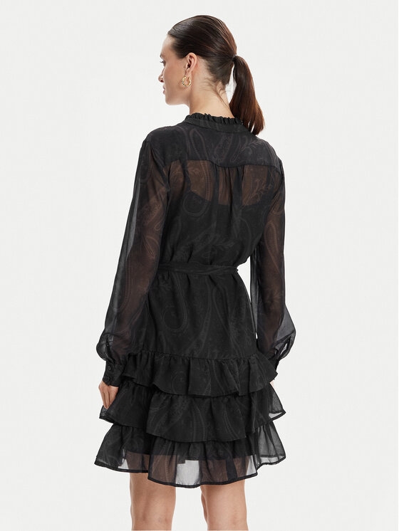 Silvian Heach Silvian Heach Hemdkleid PGA22335VE Schwarz Regular Fit