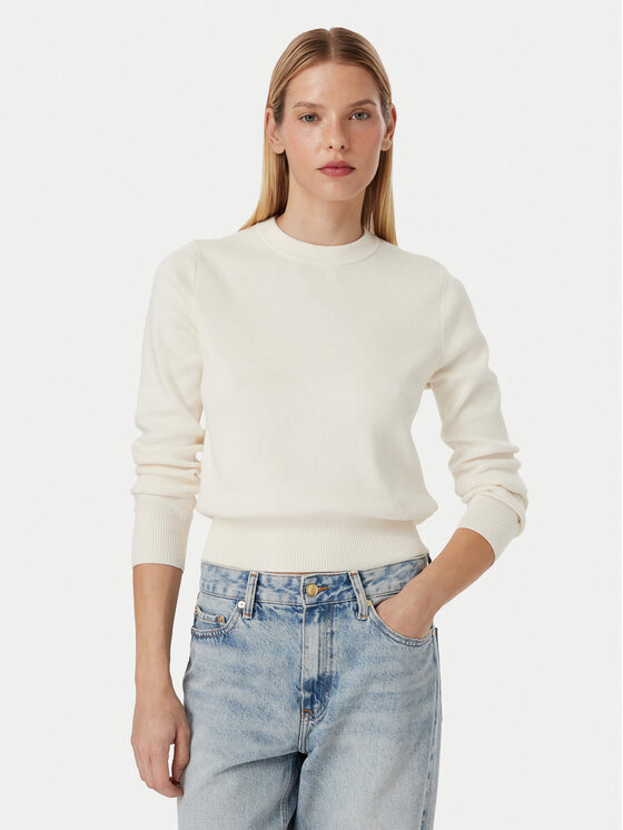 Tommy Hilfiger Pulover Full WW0WW52298 Crem Regular Fit