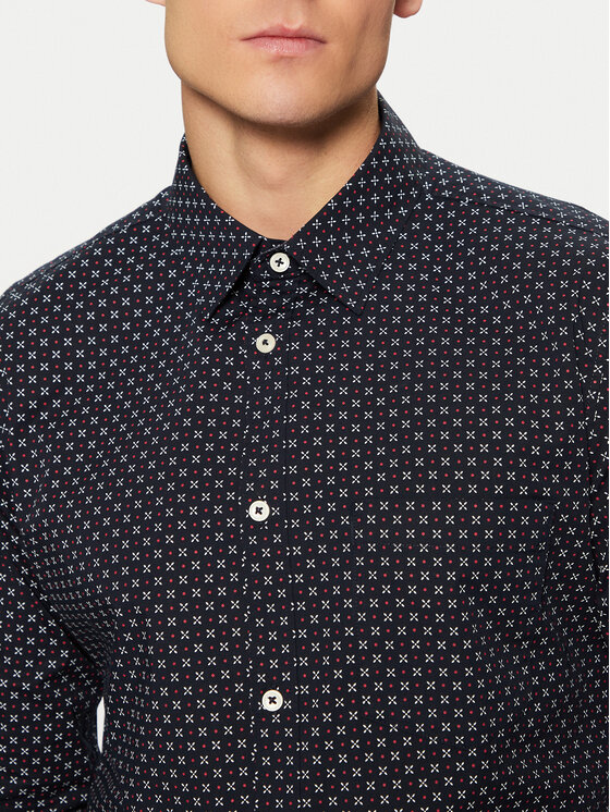 s.Oliver s.Oliver Košulja 2149815 Tamnoplava Slim Fit