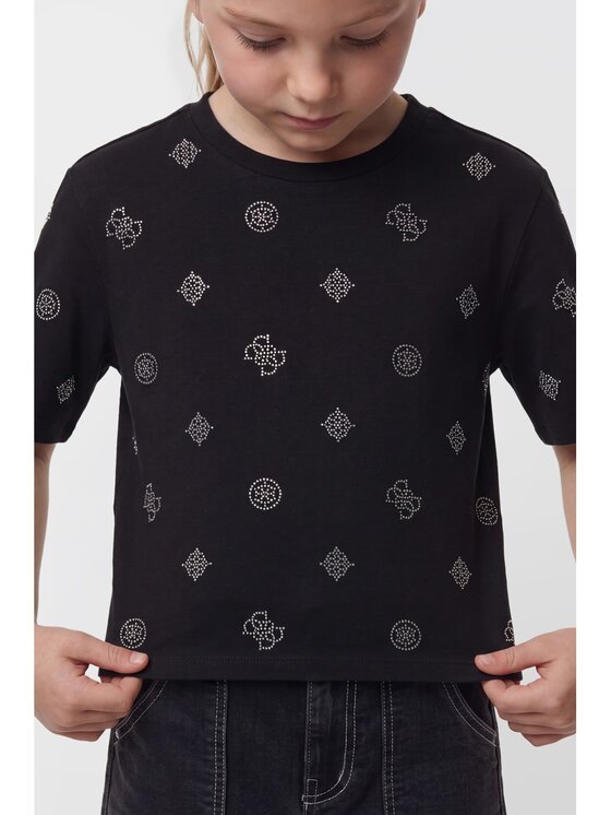 Guess Kids Guess Kids T-Shirt 185333 Czarny Classic Fit