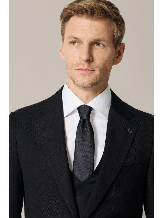 Lancerto Lancerto Garnitur Brindisi GA073126000004 Czarny Slim Fit