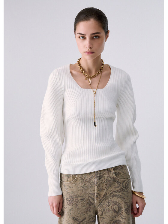 Liu Jo Liu Jo Maglione WF6431MA54S10701 Bianco Regular Fit