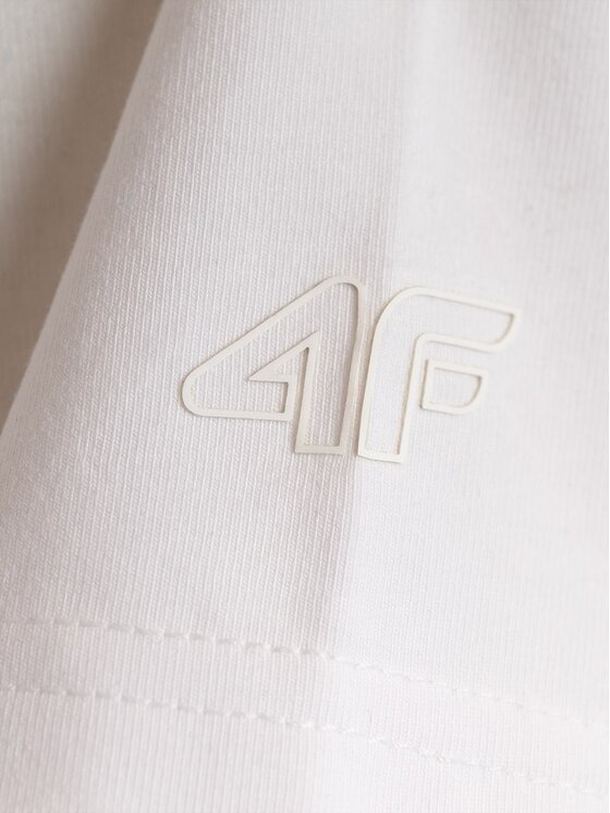 4F 4F T-Shirt 4FRMM00TTSHF3619-10S Biały Slim Fit