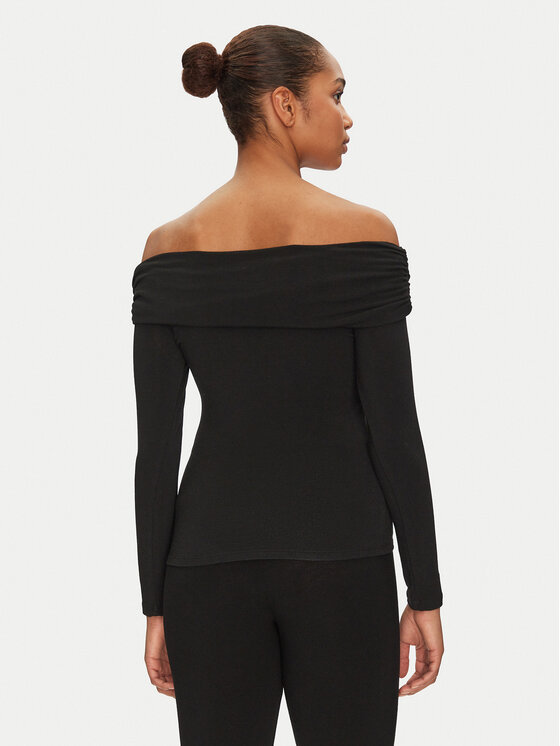 ONLY ONLY Blúzka Glamour 15339759 Čierna Slim Fit