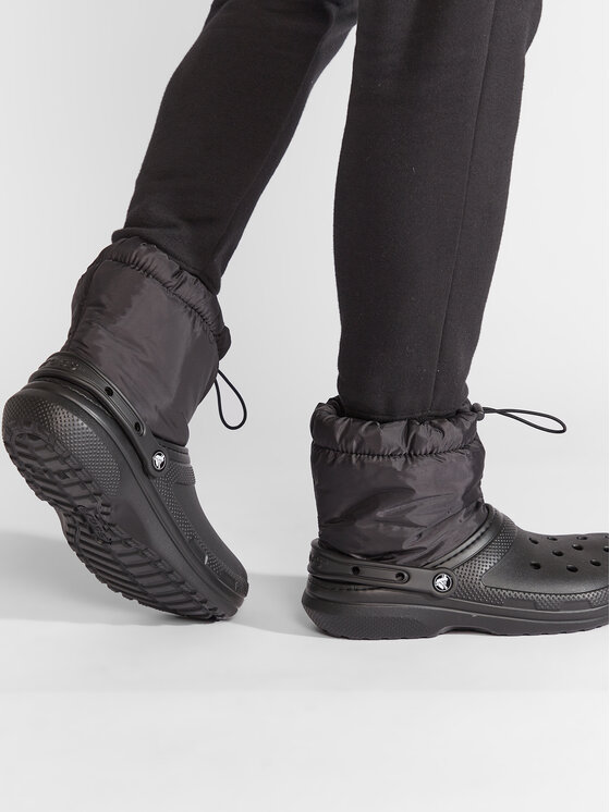 Crocs Crocs Ботуши Classic Lined Neo Puff Boot 206630 Черен