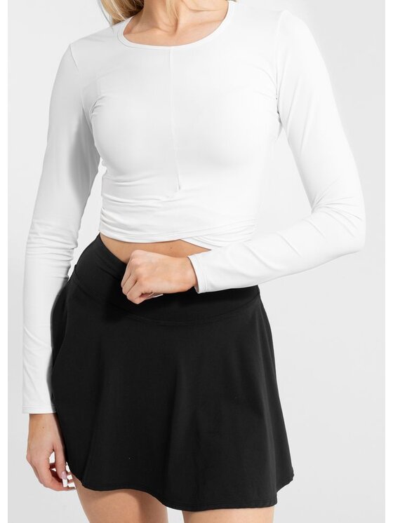 PITBULL PITBULL Longsleeve sportowy damski BUENA M Biały Regular Fit